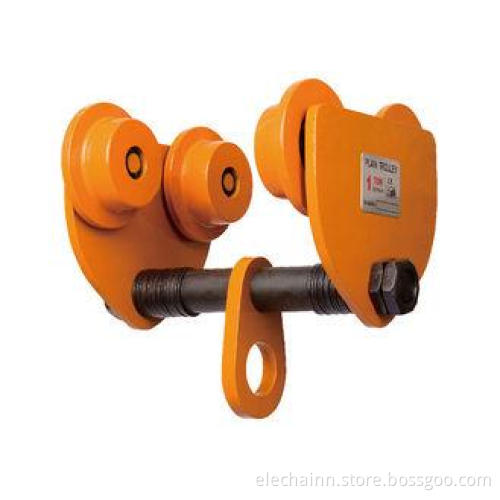 I - beam Manual Plain Trolley For Workshop / 1 Ton Push Bea